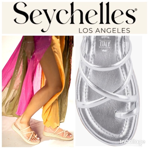 Seychelles Shoes - Seychelles Rule the World Metallic Silver Sandals